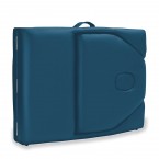 Saloniture Professional Portable Massage Table with Backrest - Blue