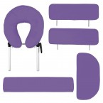 Saloniture Professional Portable Massage Table with Backrest - Lavender