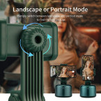 Smart Tracking Holder, 360° Rotation Auto Face Object Tracking Camera Mount Intelligent Follow Portable Smart Selfie Stick Smartphone Shooting Holder AI Gimbal Selfie Robot for Vlog Live Stream