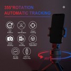 Fast Auto Tracking Tripod, NO APP Required, 355° Rotation Smart Selfie Stick Shooting Holder Camera Mount for iPhone or Android