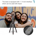 Face Tracking Phone Holder, 360 ° Rotation Auto Tracking Tripod with Selfie Ring Light, Smart Camera Mount Shooting Robot Cameraman for iPhone Android Phone