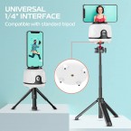 VIJIM Face Tracking Phone Holder, Auto Tracking Camera Mount for iPhone Android, 360° Fast Following Smart Selfie Stick, Hands-Free Cell Phone Tripod Stand for Vlog Shooting Live Streaming NO APP Need