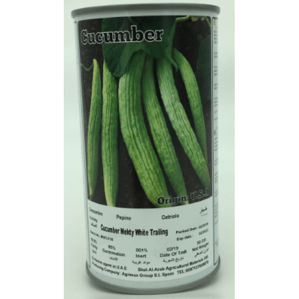 Cucumber Mekty White Trailing Seeds Tin