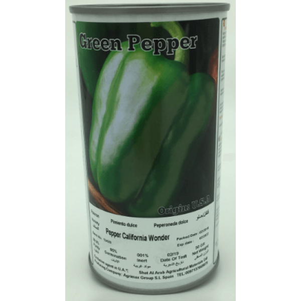 Pepper California Wonder Seeds Tin