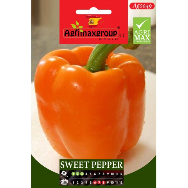Orange Sweet Pepper Agrimax seeds