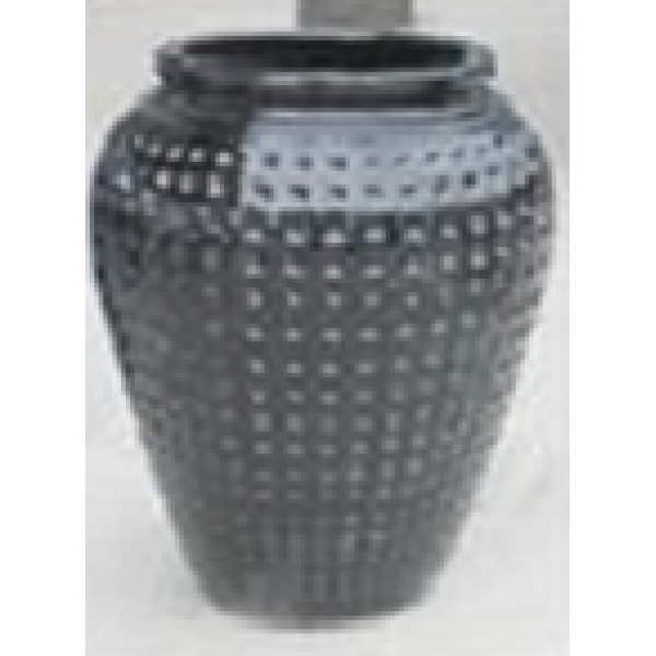 Glossy Black Diamond Jar 65CMH