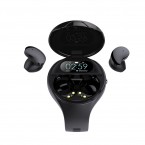 Portable Waterproof Dustproof Smart Watch True Wireless Stereo Earbuds Headphone