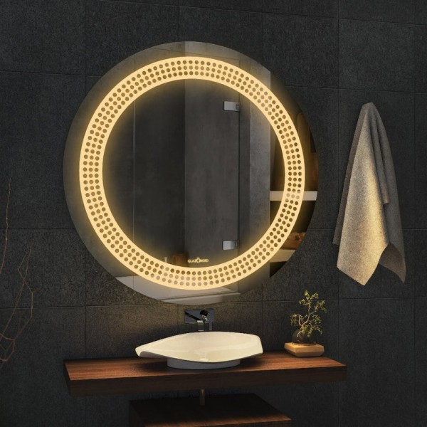 Beautiful Smart Touch Circle Shape Led Mirror