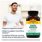 Country Life Dairy-Free Probiotic Power-Dophilus - 200 Vegan Capsules - Supports Digestive Health - 12 Billion CFU
