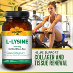 Country Life L-lysine 1000 Mg with b-6, 250-Count