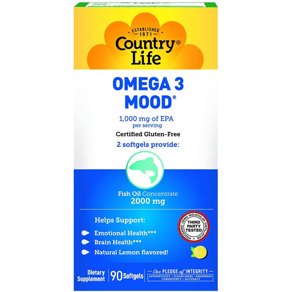Country Life Omega 3 Mood -- 90 Softgels