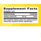 Country Life Vitamin B-2 100 Mg, 100-Count