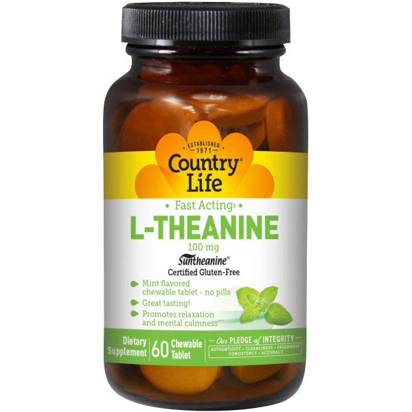 Country Life L-theanine 100 Mg - 60 Smooth Melts..