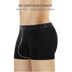 DAVID ARCHY Men's Underwear Ultra Soft Micro Modal Trunks Boxer Briefs with Fly Boxer Shorts