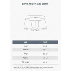 DAVID ARCHY Men's Underwear Ultra Soft Micro Modal Trunks Boxer Briefs with Fly Boxer Shorts