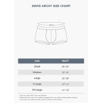 DAVID ARCHY Men's Underwear Ultra Soft Micro Modal Trunks Boxer Briefs with Fly Boxer Shorts