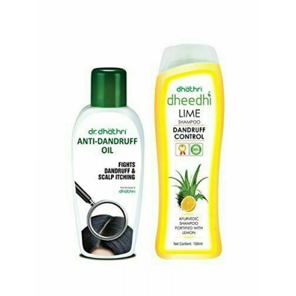 Dhathri Anti Dandruff oil 75 ml and Deedhi Lime Shampoo 100 ml