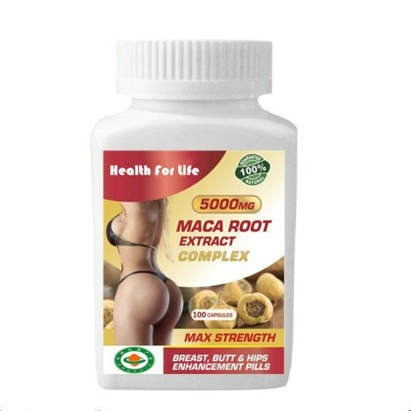 Bigger Breast Butt And Hips Enlargement Maca Root Extract Complex 5000mg