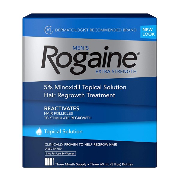 Buy Men's Rogaine Extra Strength 5% Minoxidil Topical Solution for Hair Loss and Hair Regrowth Online in Pakistan