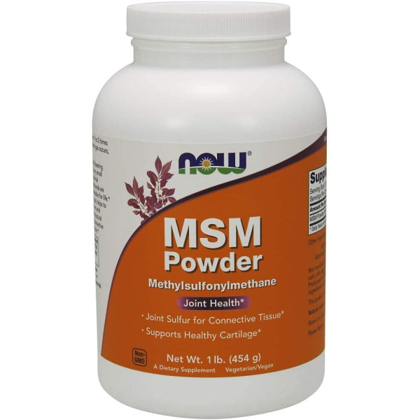NOW Supplements, MSM (Methylsulfonylmethane) Powder, Supports Healthy Cartilage*, Joint Health*, 1-Pound