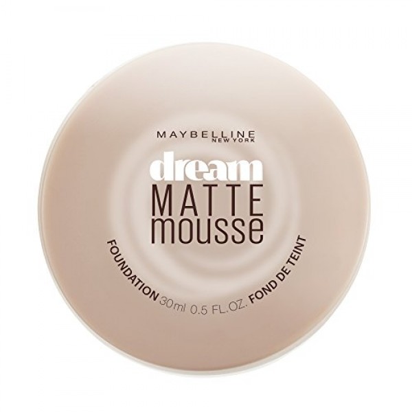 Maybelline Dream Matte Mousse Foundation, Porcelain Ivory, 0.64 fl. oz.