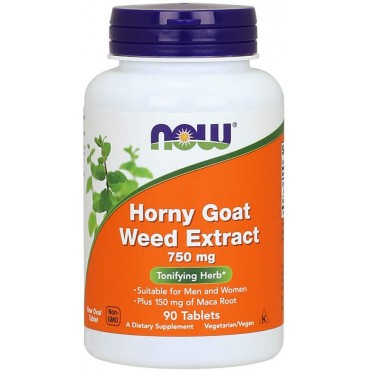 Shop Horny Goat Weed Extract of Maca Root by NOW Supplements in UAE