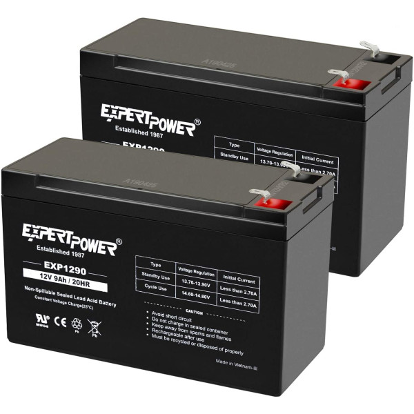 Expertpower 12v 9ah Sealed Lead Acid Battery Wit..