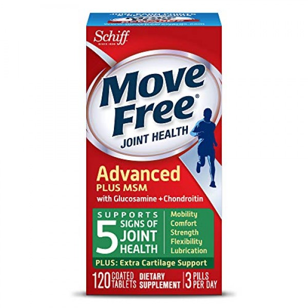 Shop Move Free Advanced Plus MSM - Joint Health Supplement with Glucosamine and Chondroitin Imported from USA