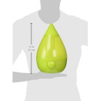 Crane Drop Ultrasonic Cool Mist Humidifier, Filter Free, 1 Gallon, 500 Sq Ft Coverage, Air Humidifier for Plants Home Bedroom Baby Nursery and Office, Green