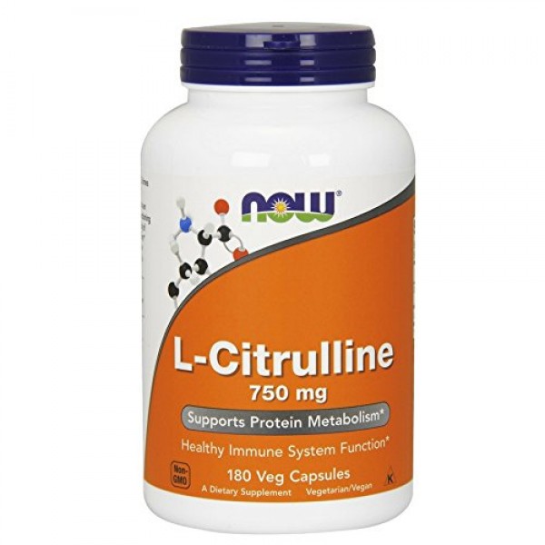 100% Original NOW L-Citrulline 750 mg 180 Veg Capsules sale online in UAE