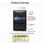 Produplicator 1 to 9 24X Burner CD DVD Duplicator - Standalone Copier Duplication Tower