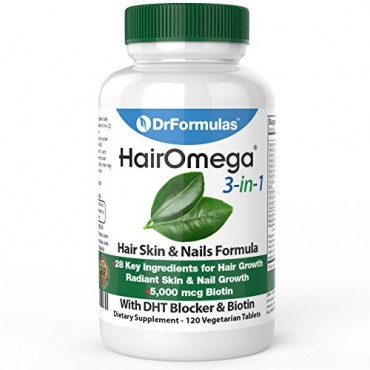 Buy DrFormulas HairOmega 3-in-1 Hair Growth Vitamins with DHT Blocker Online in Pakistan