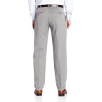 Buy Two Tone Herringbone Expandable Waist Pleat Front Dress Pant for Men by Haggar Imported from USA