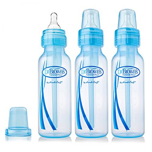 Buy dr. Brown's bpa free 8 oz 3 pack bottles -100%-original imported-from-usa