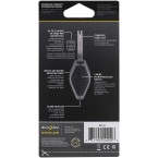 Nite Ize Radiant MicroLight, 6 Lumen LED Key Chain Flashlight With Clip, Black Body With White LED