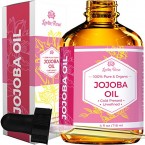 Jojoba Oil by Leven Rose, Pure Cold Pressed Natural Unrefined Moisturizer for Skin Hair and Nails 4 oz (Jojoba)