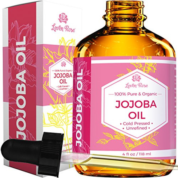 Jojoba Oil By Leven Rose, Pure Cold Pressed Natu..