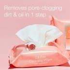 Neutrogena Twin Pack Oil Free Cleansing Wipes, Pink Grapefruit
