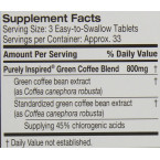 Green Coffee Bean Extract for Weight Loss Supplement | Purely Inspired Green Coffee Extract to Lose Weight | Dietary Supplements for Weight Loss | Non Stimulant Weight Loss Coffee Pills, 100 Count
