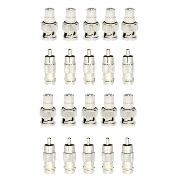 Bluecell 10 Pack Rca Female Plug To Bnc Male Jac..