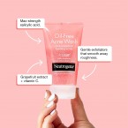 Neutrogena Oil Free Pink Grapefruit Acne Face Wash with Vitamin C
