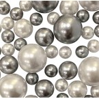 Original No Hole Silver and White Pearls sale in Pakistan