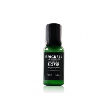 Brickell Men's Purifying Charcoal Face Wash for Men, Natural and Organic Daily Facial Cleanser Buy in UAE