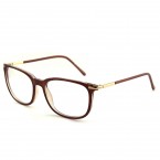 High Fashion Metal Temple Horn Rimmed Clear Lens Eye Glasses imported from USA
