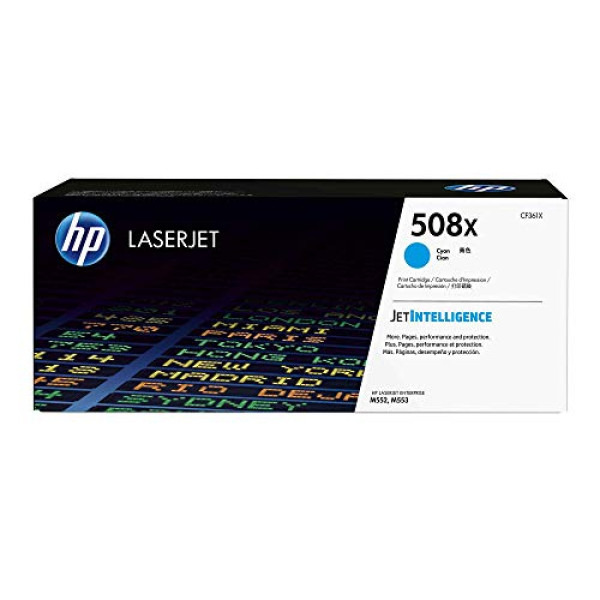 Original HP 508X (CF361X) Cyan High Yield Original Laserjet Toner Cartridge sale in UAE
