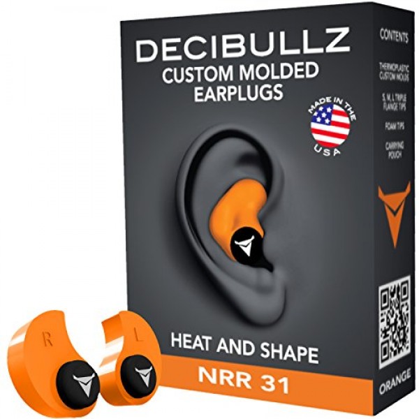 Decibullz Custom Molded Earplugs 31dB Highest NRR made in USA sale in Pakistan