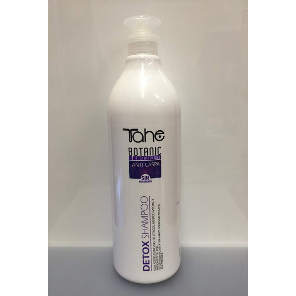 Tahe Botanic Tricology Anti-Caspa Sin Parabenes Detox Shampoo 1000ml / Anti-Dandruff Imported From USA