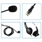 Agptek Hands-Free Call Center Noise Cancelling Corded Binaural Headset Shop Online In Pakistan