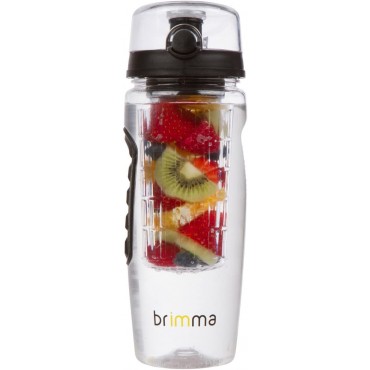 Brimma Leak Proof Fruit Infuser Water Bottle, Large 32 Oz.