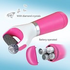 Amope Pedi Perfect Electronic Foot File, Extra Coarse Callous Remover for Feet, Hard and Dead Skin - Batteries included